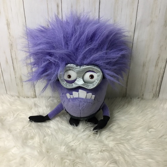 purple minion plush toy
